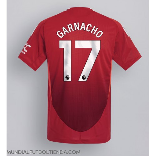 Camiseta Manchester United Alejandro Garnacho #17 Primera Equipación Replica 2024-25 mangas cortas